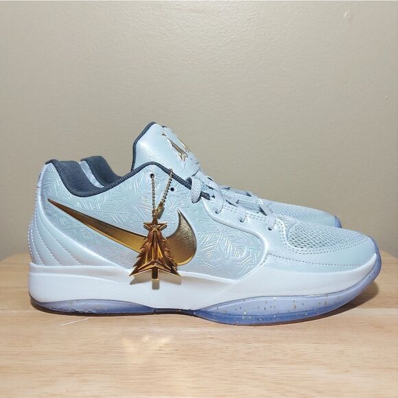 Nike Ja 2 EP Tree Top Basketball Shoes Silver Gold FZ1516-001 Men's Size 10 - Picture 1 of 7